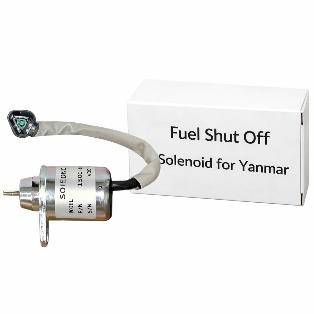 よこゆ。 Amazon.com: 12V Fuel Shut Off Stop Solenoid for Yanmar 4TNE84